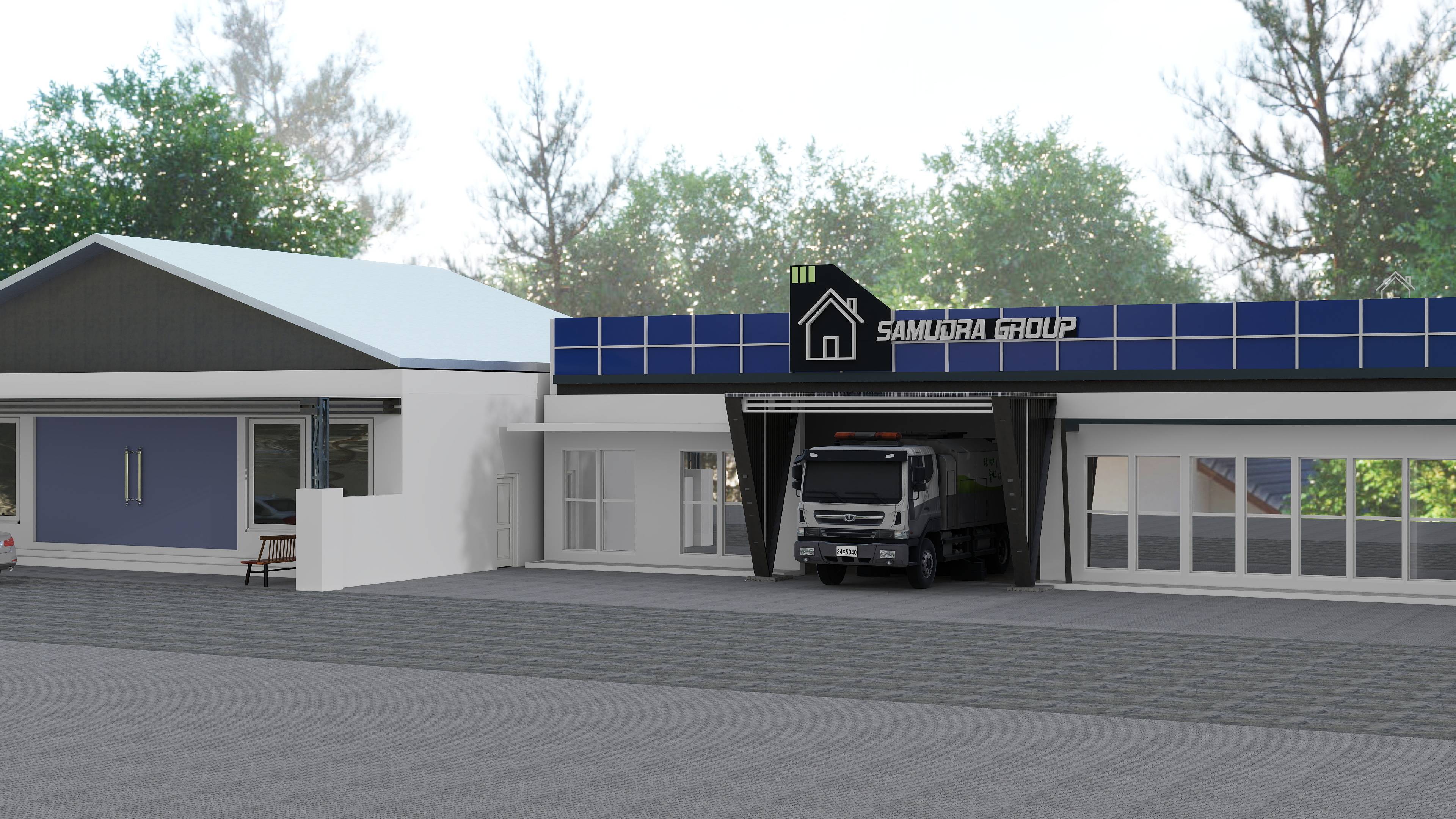 Tampak depan toko Samudra Plafon PVC Blitar