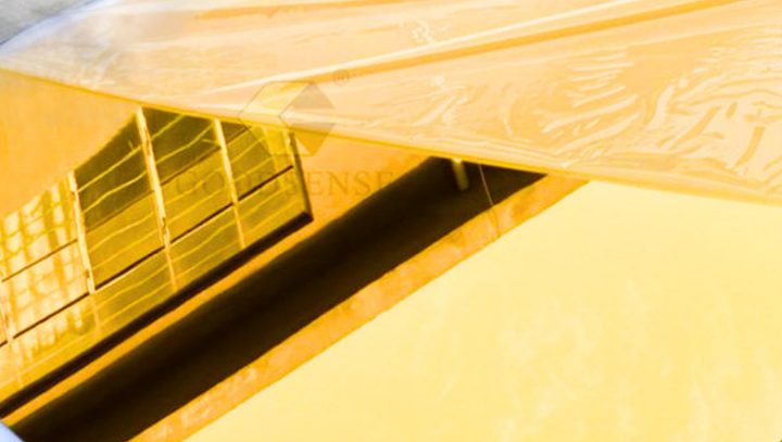 UV mirror gold sheet 120 x 290 cm permukaan cermin emas, Blitar